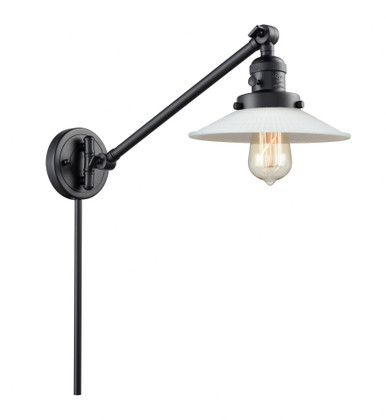 Halophane 1 Light Adjustable Swing Arm Wall Sconce 25 X 8.5 by Innovations - 237-BK-G1