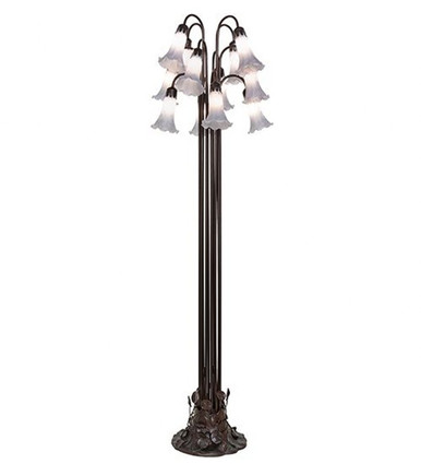 Pond Lily 12 Light Floor Lamp 63 In H and 20 In W by Meyda Tiffany 251696 - 251696