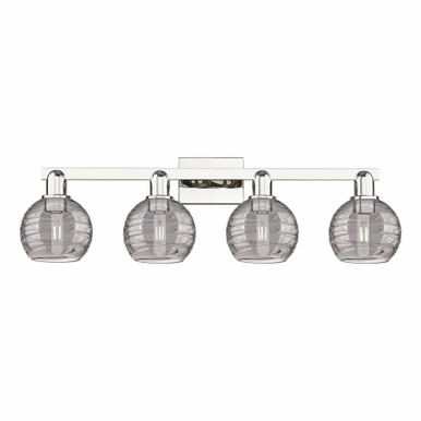 Athens Deco Swirl 4 Light Bath Vanity 36 Inch Wide by Innovations - 716-4W-G1213-6
