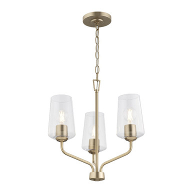 Celino 3 Light Chandelier 17.87 Inch Tall and 18 Inch Wide by Progress - P400440
