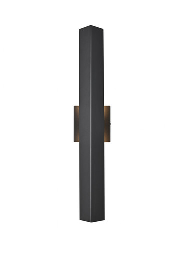 Troy 17W 2 LED Outdoor Wall Sconce 24 Inch Tall X 4.5 Inch Wide by Elegant - OD505W24BK