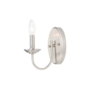 Logan 1 Light Candle Style Wall Sconce by Maxim - 10351