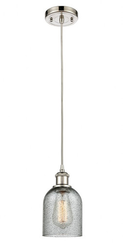 Caledonia 1 Light Cord Hung Mini Pendant 9 and 5 Inch Wide by Innovations - 516-1P-PN-G257