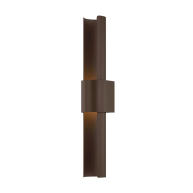 Ossian 17W 1 LED Outdoor Wall Sconce 28 Inch Tall X 4.75 Inch Wide by Troy - B6428-BRZ