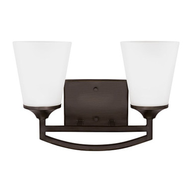 Hanford 2 Light Vanity Light by Generation - 4424502