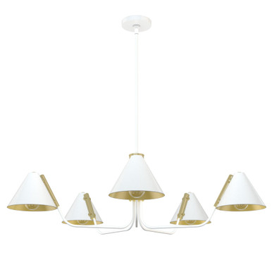 Grove Isle 5 Light Oversized Chandelier by Hunter - 19195