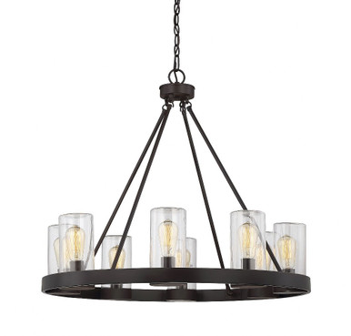Inman 8 Light Oversized Outdoor Chandelier by Savoy House - 1-1130-8-13