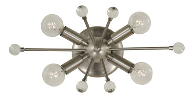Supernova 4 Light Wall Sconce 15 Inch Wide by Framburg - 5322 BN