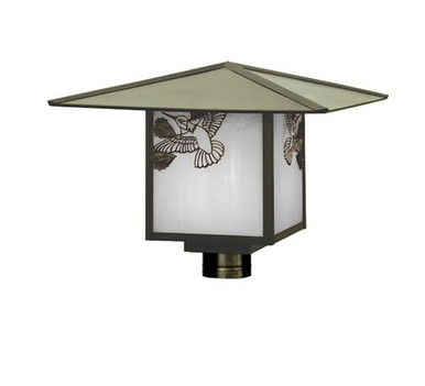 Seneca Hummingbird Square Outdoor Post Mount 11 x 24 In by Meyda Tiffany - 64980