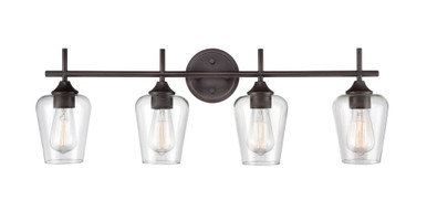 Ashford 4 Light Bath Vanity 11.25 Inch Tall and 31 Inch Wide by Millennium - 9704-RBZ
