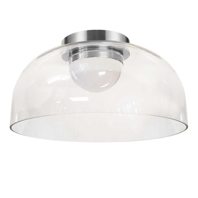 Nadine 10W 1 LED 11.75 Inch Wide Flush Mount by Dainolite - NAD-1210LEDFH