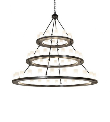 Loxley Shelburne 280W 56 LED 3 Tier Chandelier 66 x 72 Inch W by Meyda - 272412