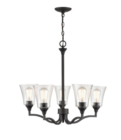 Caily 5 Light Chandelier 24 Inch Tall and 26 Inch Wide by Millennium - 2115