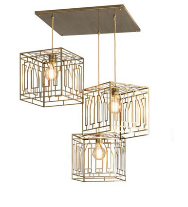 Pablo 30W 3 LED Cascading Pendant 14 x 32 Inches by Meyda Tiffany - 227013