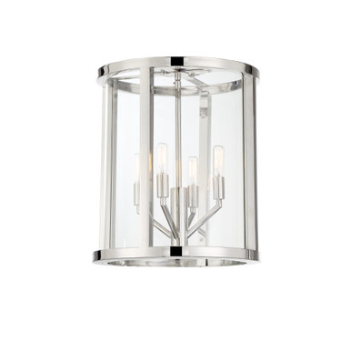 Devon 4 Light 14 Inch Wide Flush Mount by Crystorama - DEV-B8004-PN_CEILING