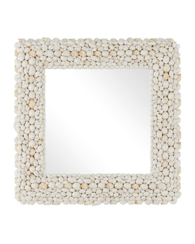 Piddock Square Mirror 22 Inch Tall and 22 Inch Wide by Currey Company - 1000-0164