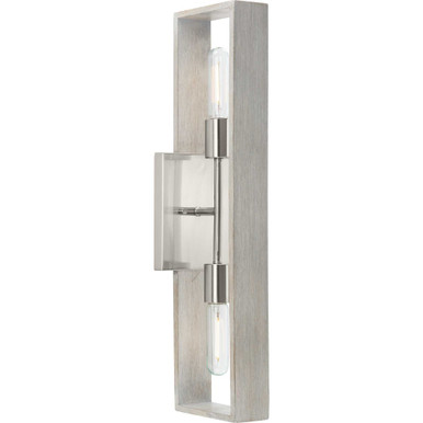Boundary 2 Light Wall Sconce by Progress - P710126