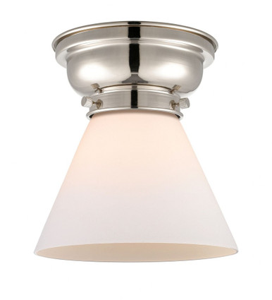 Cone 1 Light Flush Mount 8.25 Inch Tall and 7.75 Inch Wide by Innovations - 623-1F-PN-G41
