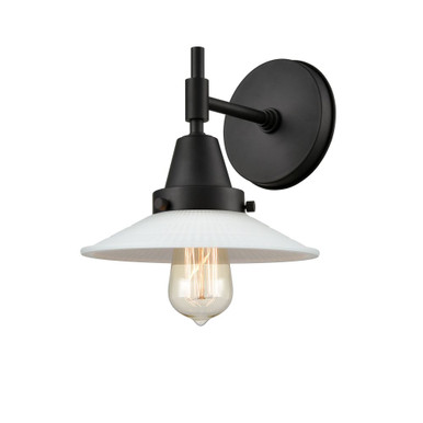 Halophane 100W 1 LED Wall Sconce 7.25 Inch and 9 Inch Wide by Innovations - 447-1W-BK-G1-LED