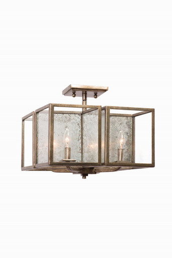Camilla 4 Light 16 Inch Wide Semi Flush Mount by Kalco - 506041RSL