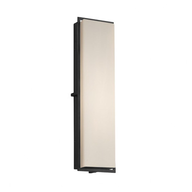 Fusion Avalon 22W 1 LED Light Outdoor Wall Mount by Justice Design - FSN-7565W-OPAL-MBLK