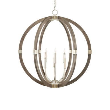 Bastian 6 Light Oversized Pendant 31 Inch Wide by Currey Company - 9000-0941