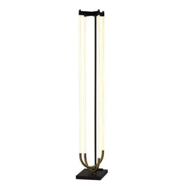 Cascata 72W 1 LED Floor Lamp 64.96 Inch Tall and 9.84 Inch Wide by Artcraft - AC6816BK
