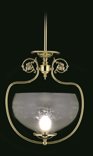 Chancery 1 Light Medium Pendant by Framburg - 7801 PB