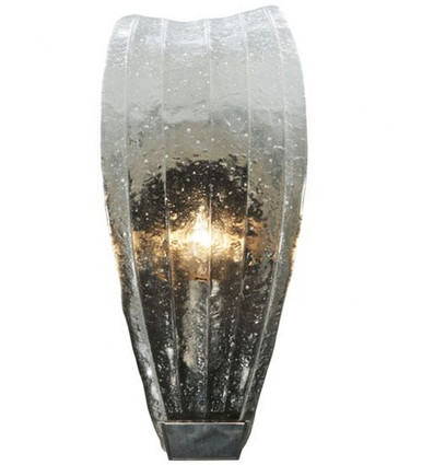 Metro Fusion Crystal Clear 1 Light Wall Sconce 13.25 x 5.75 Inch by Meyda - 131654