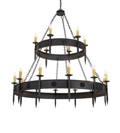 Calandra 18 Light 2 Tier Chandelier 76 x 69 Inches Wide by Meyda Tiffany - 254917