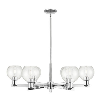 Athens 6 Light Stem Hung Chandelier 9.88 Inch X 35.63 Inch by Innovations - 716-6CR-G12-6
