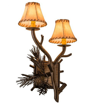 Lone Pine 2 Light Right Wall Sconce 22 x 12 Inches by Meyda Tiffany - 161370