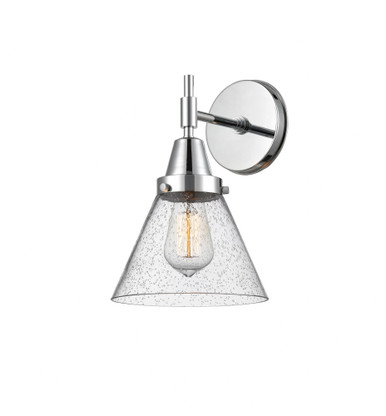 Cone 1 Light Wall Sconce 11.25 Inch Tall and 7.75 Inch Wide by Innovations - 447-1W-PC-G44