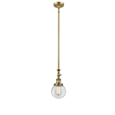 Beacon 100W 1 LED Adjustable Mini Pendant 12 Tall and 6 Wide by Innovations - 206-BB-G202-6-LED