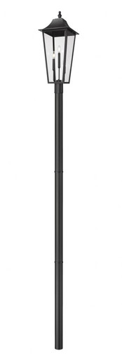 Gannon 3 Light Outdoor Post Mount 125.5 x 12 Inch by Z-Lite - 5008PHXLR-5009P96-BK