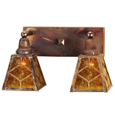 Diamond Craftsman 2 Light Wall Sconce 10 x 17 Inches by Meyda Tiffany - 102168