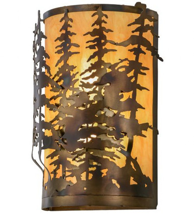 Tall Pines 2 Light Wall Sconce 20 x 14 Inches by Meyda Tiffany - 153841