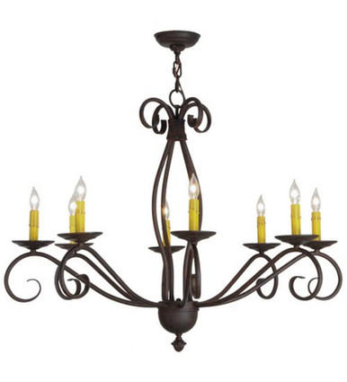 Sienna 8 Light Chandelier 33 x 36 Inches by Meyda Tiffany - 151019