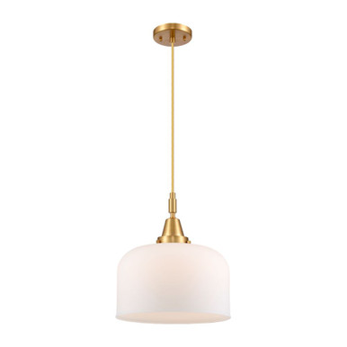 Bell 1 Light Mini Pendant 14.13 Inch Tall and 12 Inch Wide by Innovations - 447-1P-SG-G71-L