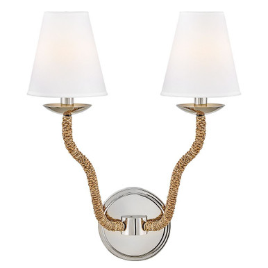 Harwich 5W 2 LED Wall Sconce 19.5 Inch Tall and 16.75 Inch Wide by Hinkley - 48440PN-NAT