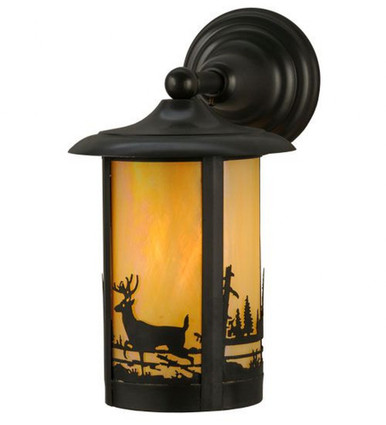Fulton Deer Creek 1 Light Wall Sconce 13 x 7.5 Inches by Meyda Tiffany - 32203