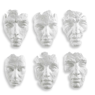 Self-Portrait 14 Inch Resin Wall Decor (Set of 6) by Uttermost - 04358