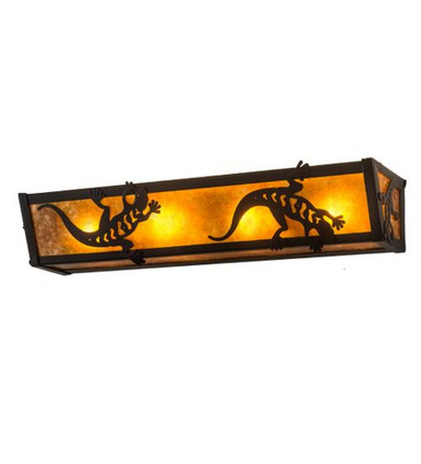 Gecko 4 Light Bath Vanity 5.25 x 24 Inches by Meyda Tiffany - 14333