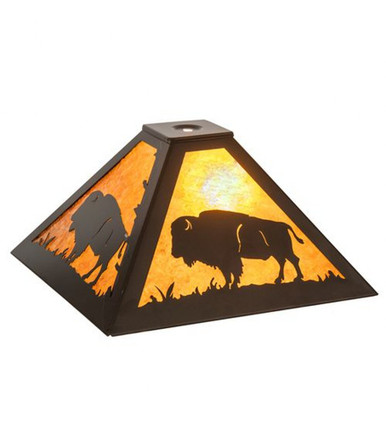 Buffalo - Shade-6.5 Inches Tall and 16.75 Inches Wide by Meyda Tiffany - 15379