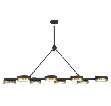 Ashor 8 Light Small Linear Chandelier by Savoy House - 1-1636-8-143