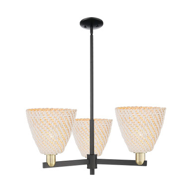 Bristol Natural 3 Light Stem Hung Chandelier 13 X 31 Inch by Innovations - 716-3CR-NBD-9