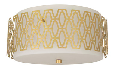 Marcel 3 Light Flushmount 7.25 Inch Tall and 16 Inch Wide by Robert Abbey - 203_P