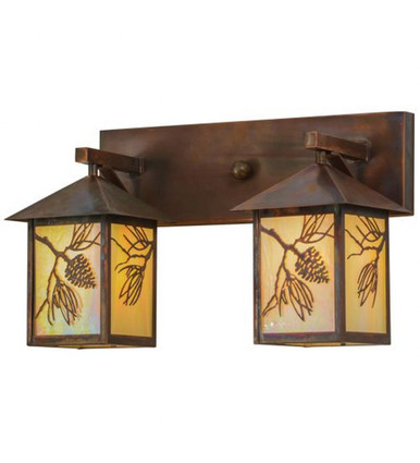 Balsam Pine 2 Light Bath Vanity 12 x 20 Inches by Meyda Tiffany - 150776