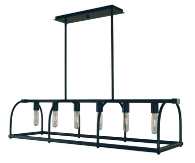 Kenmare 6 Light Oversized Island Chandelier by Framburg - 5476BN