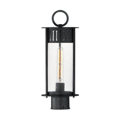 Windsor 1 Light Outdoor Post Lantern 17 x 6.5 Inches by Maxim - 30630CDBKP